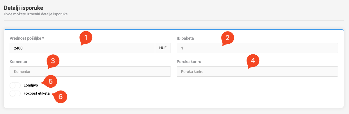 Specijalni tipovi isporuke