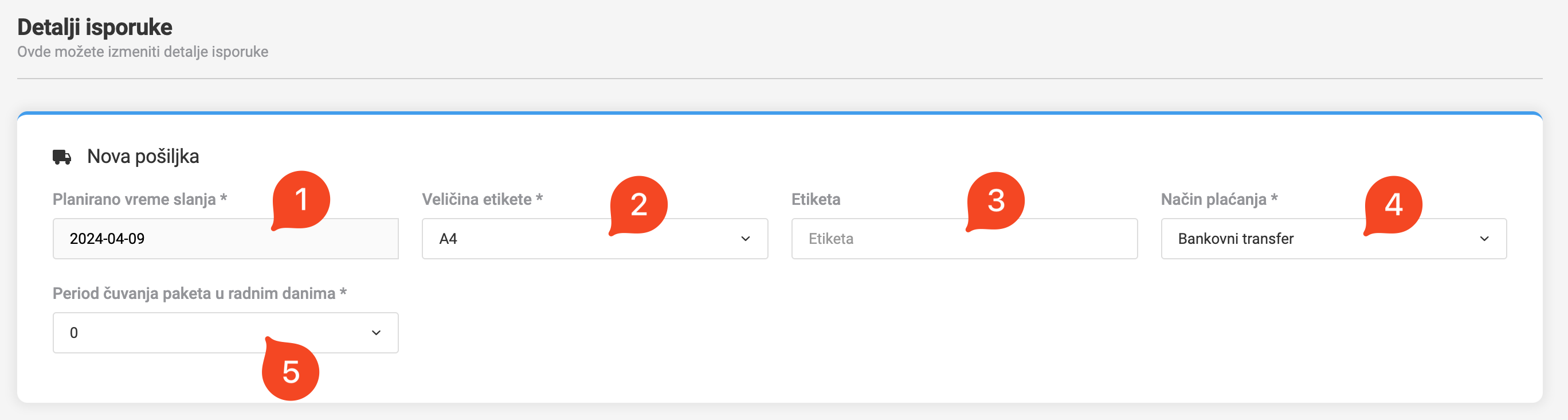 Specijalni tipovi isporuke