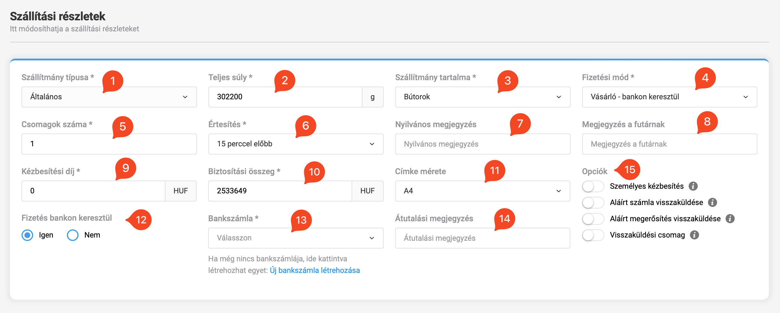Speciális szállítási módok
