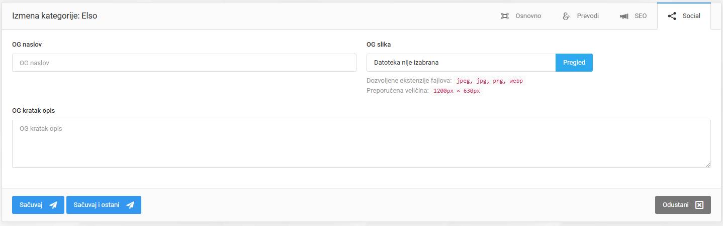 Kategorije događaja