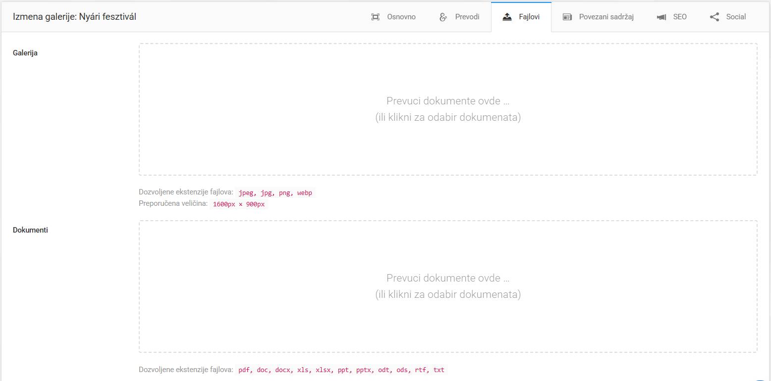 Albumi i upravljanje