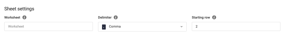 General Settings for All Synchronizations
