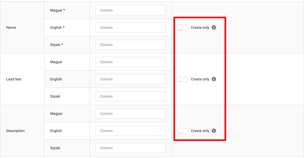 General Settings for All Synchronizations