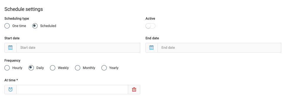 General Settings for All Synchronizations