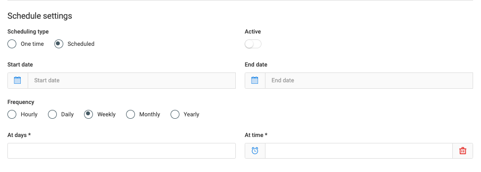 General Settings for All Synchronizations