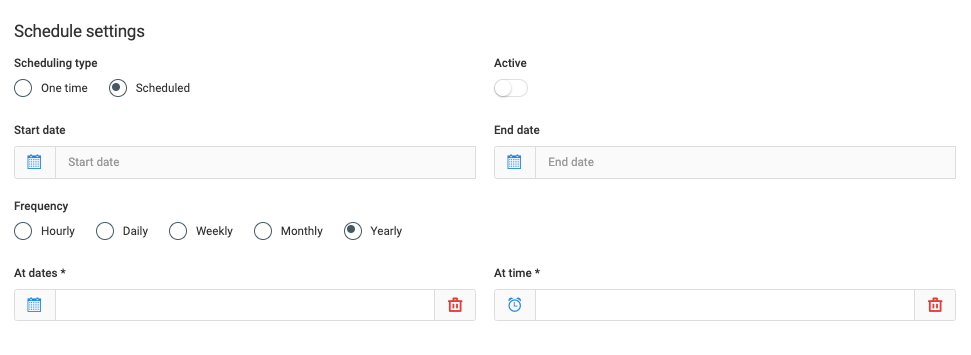 General Settings for All Synchronizations