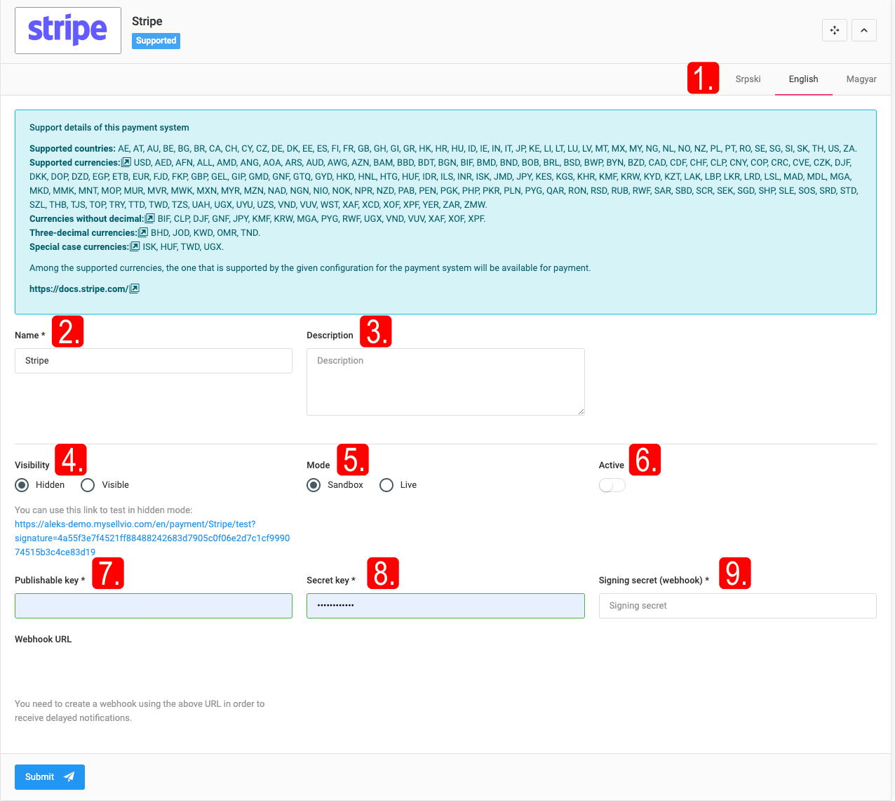 Special payment methods