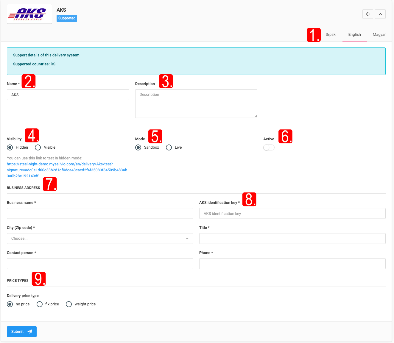 Special Shipping Methods