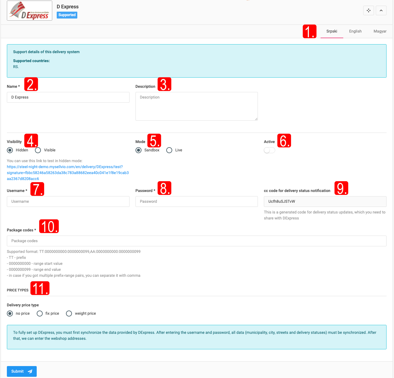 Special Shipping Methods