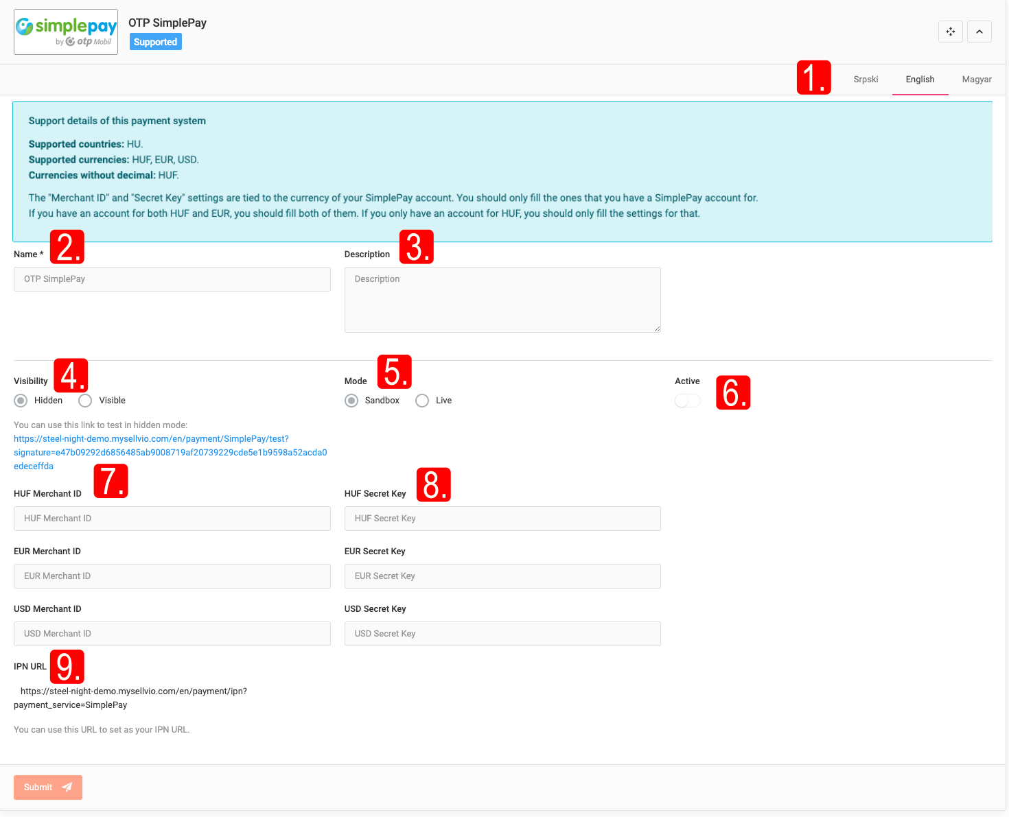 Special payment methods