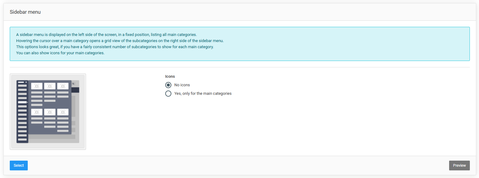 Themes and theme selection