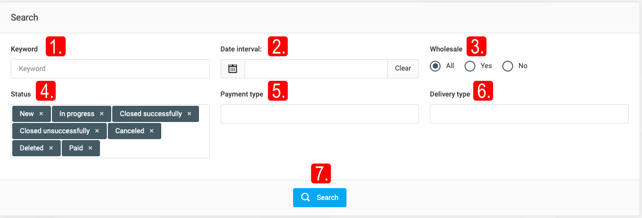 Orders and Their Editing