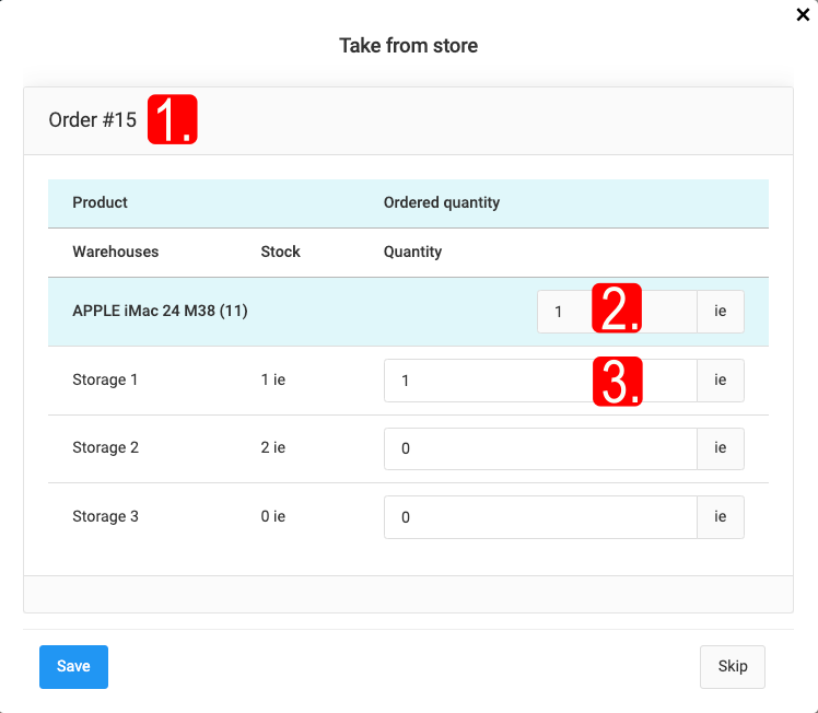 Orders and Their Editing