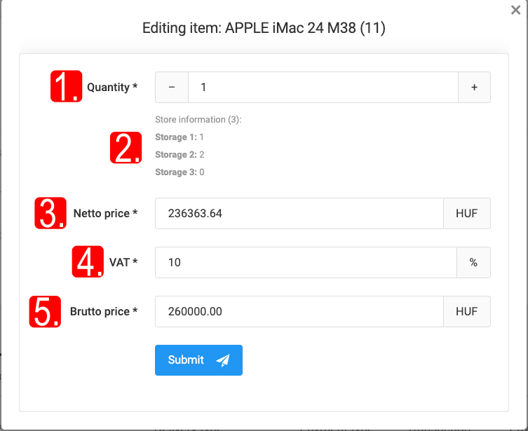 Orders and Their Editing