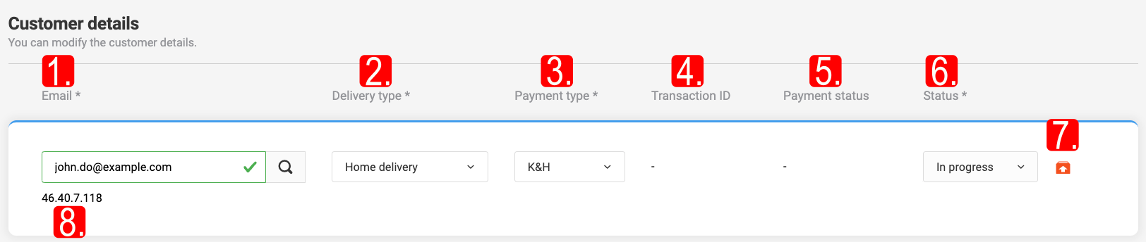 Orders and Their Editing