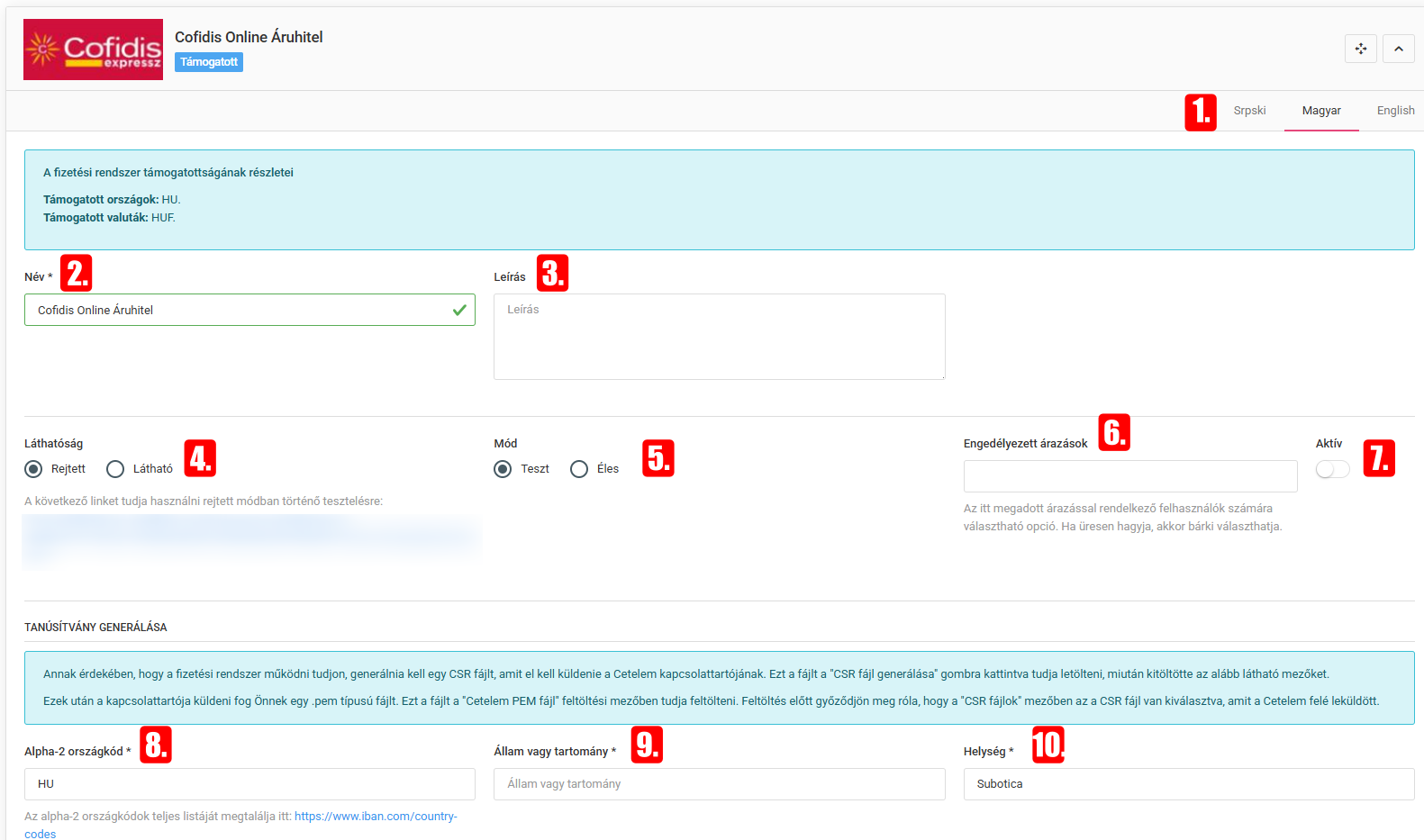 Speciális fizetési módok