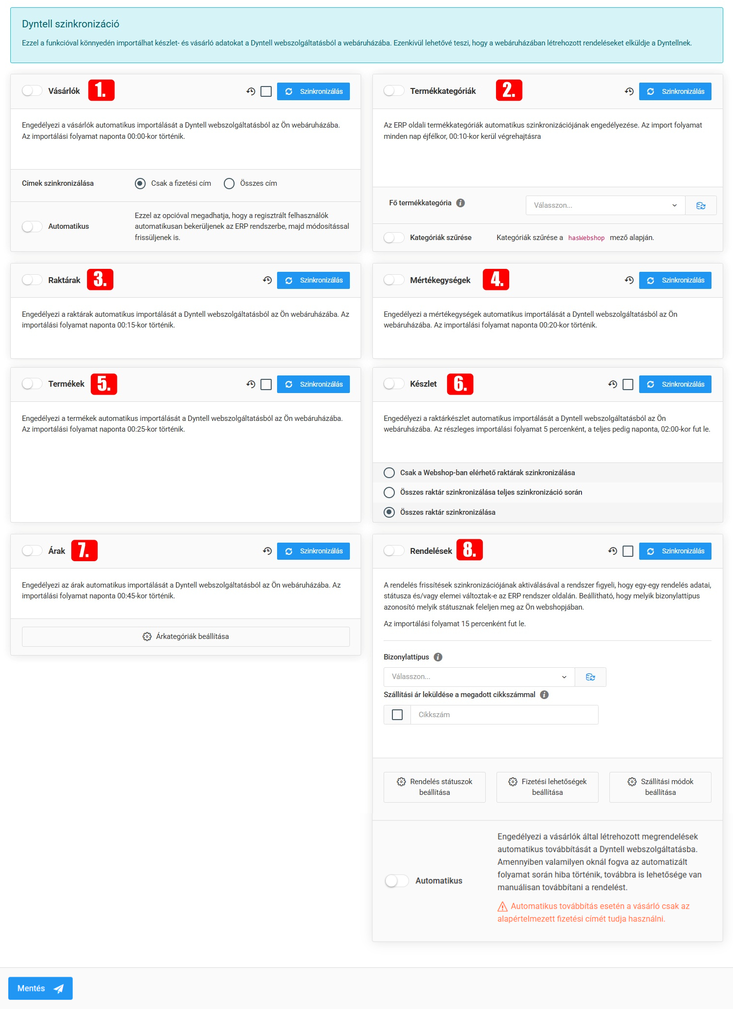 Számlázási szolgáltatások