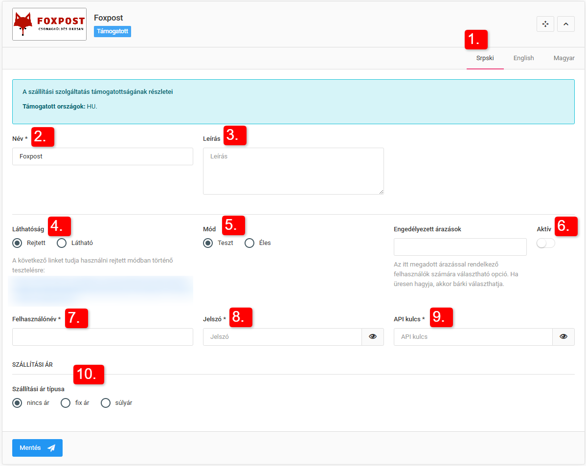 Speciális szállítási módok