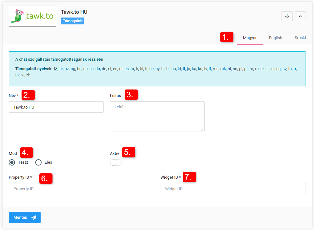 Chat szolgáltatások