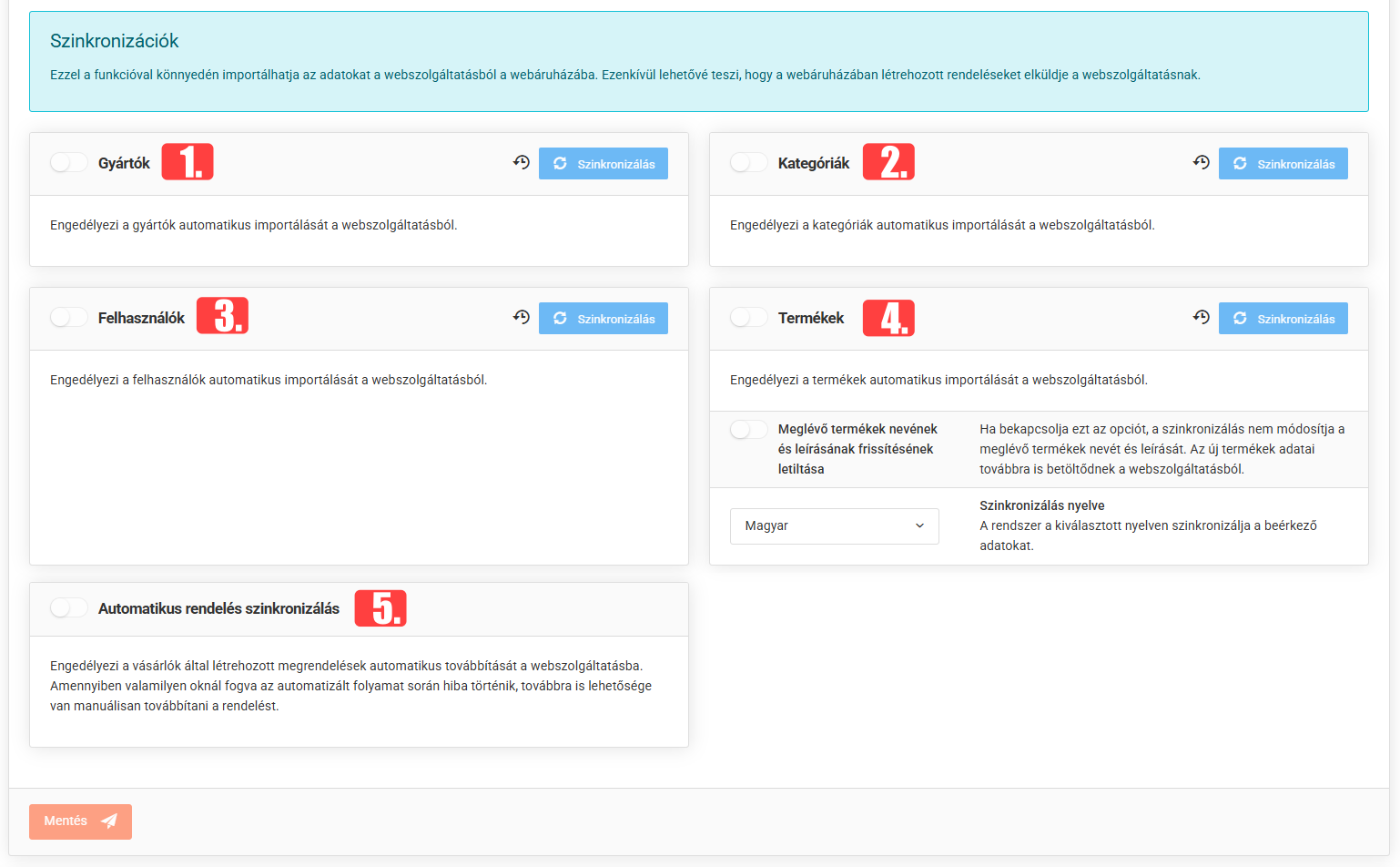 Számlázási szolgáltatások