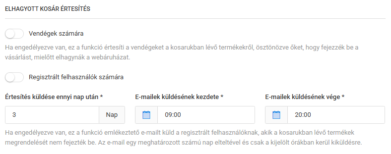 Általános beállítások