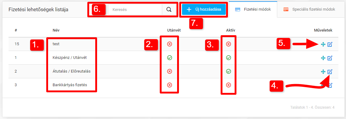 Fizetési lehetőségek