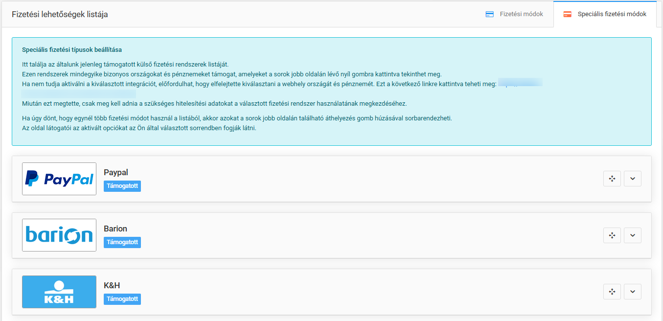 Fizetési lehetőségek