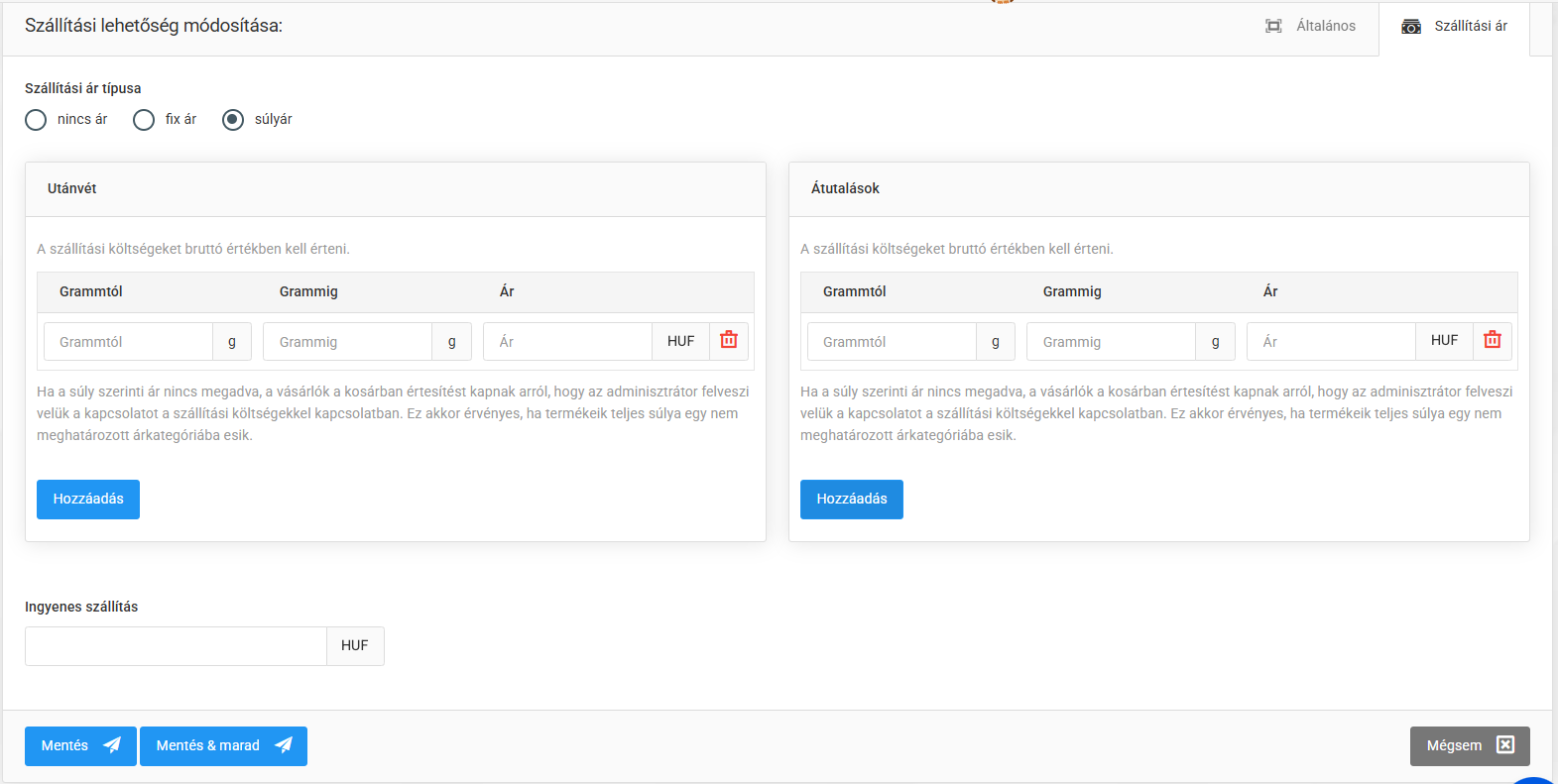 Szállítási módok