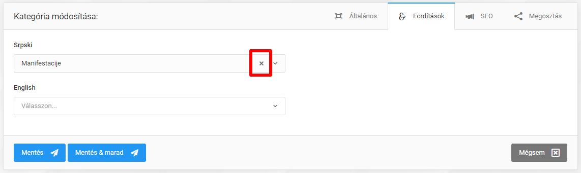 Esemény kategóriák