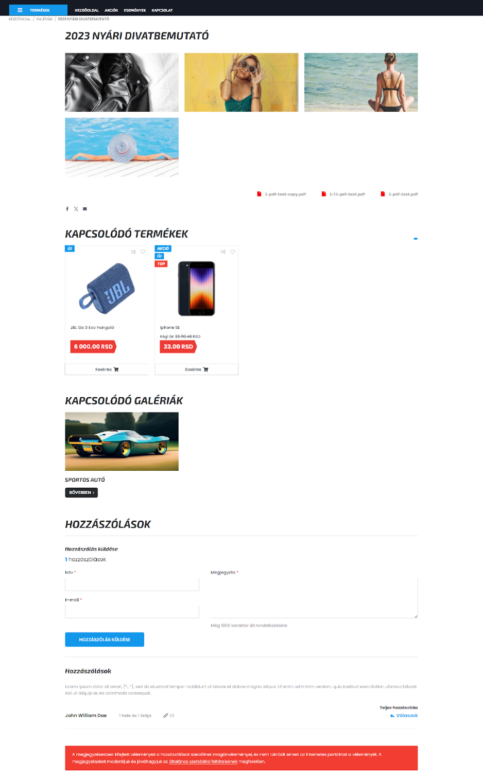 Galériák és kezelésük