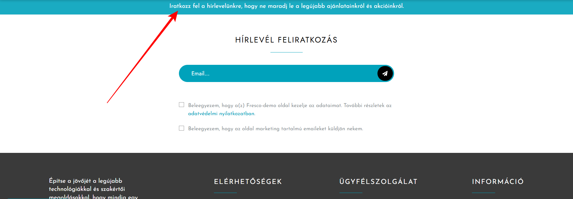 Információs sávok