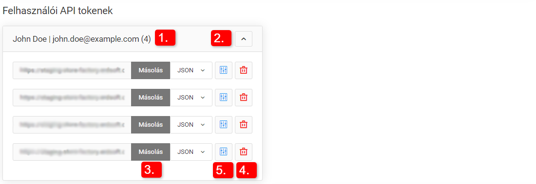 API termékkészlet lekérés
