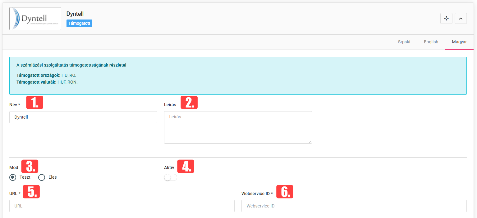 Számlázási szolgáltatások