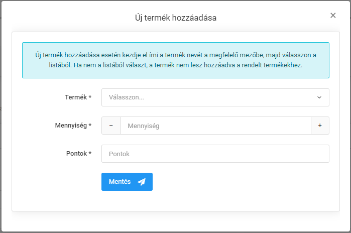 Rendelések - Ajándékok