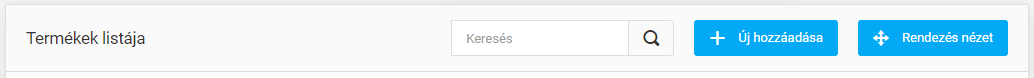 Termékek kezelése