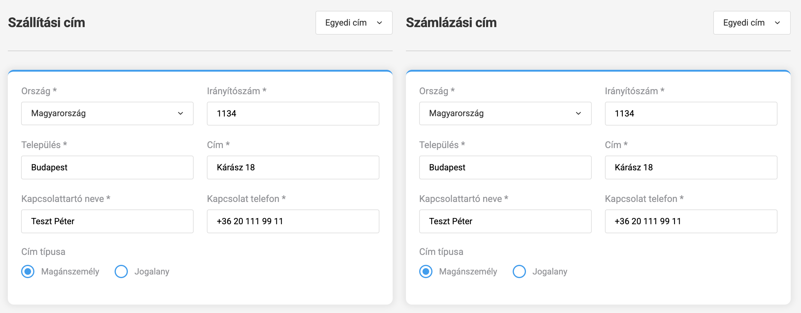 Rendelések és szerkesztésük