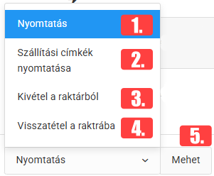 Rendelések és szerkesztésük