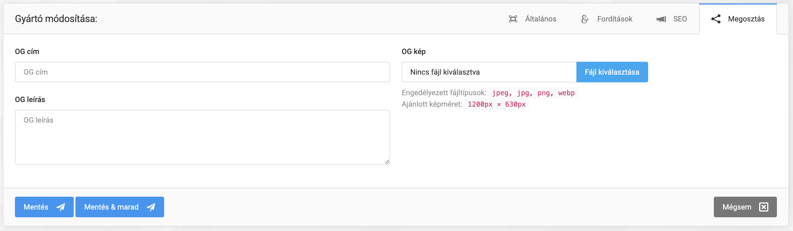 Gyártók és kezelésük