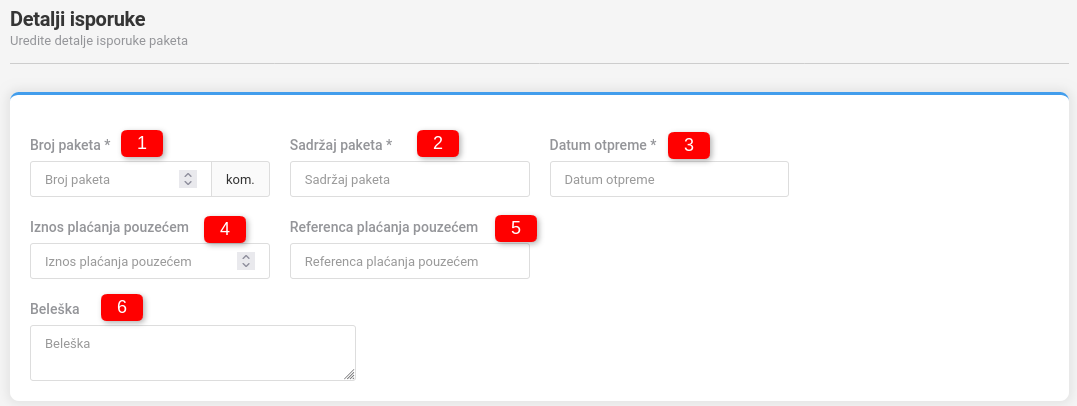 Specijalni tipovi isporuke