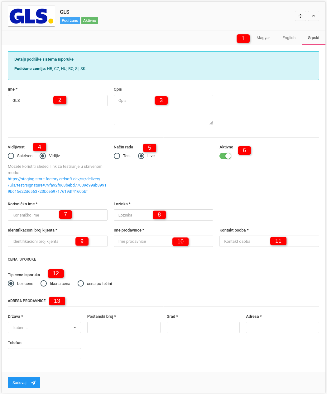 Specijalni tipovi isporuke