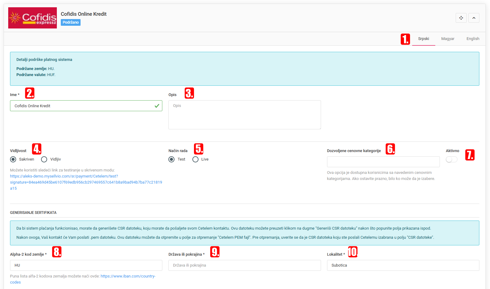 Specijalni tipovi plaćanja
