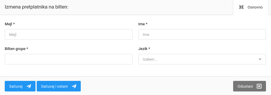 Pretplatnici na bilten