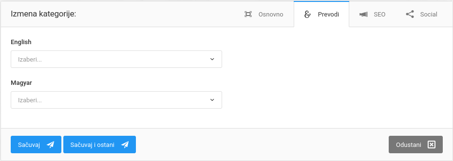 Kategorije događaja