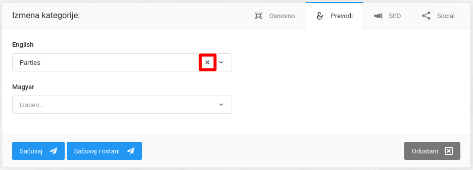 Kategorije događaja