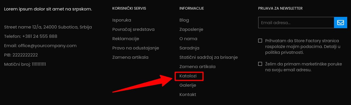 Katalozi i upravljanje
