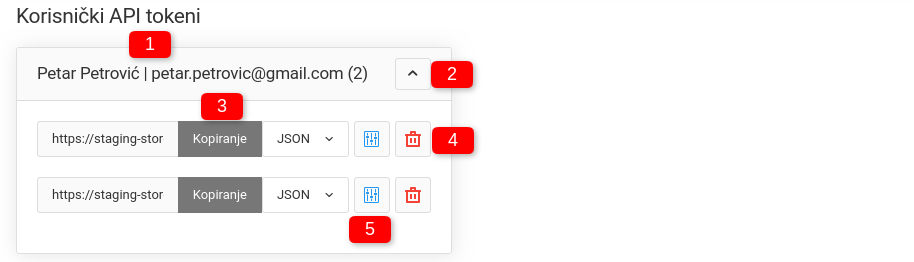 API proizvod listing