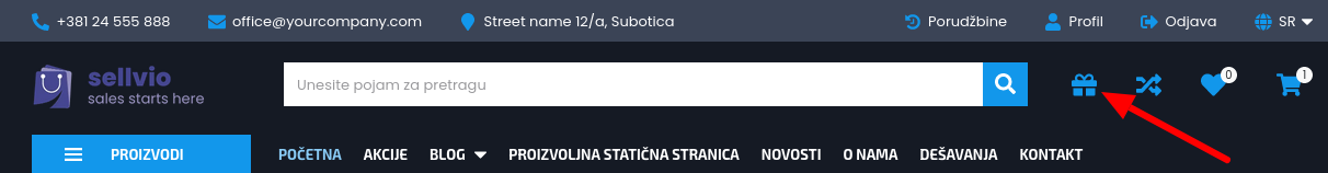 Pokloni za registrovane kupce