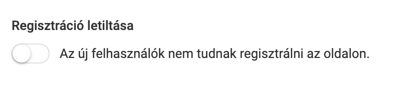 Általános beállítások